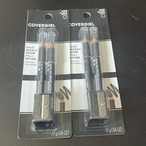 COVERGIRL Easy Breezy Brow Fill + Define Pencil Duo in Black (2 Packs)